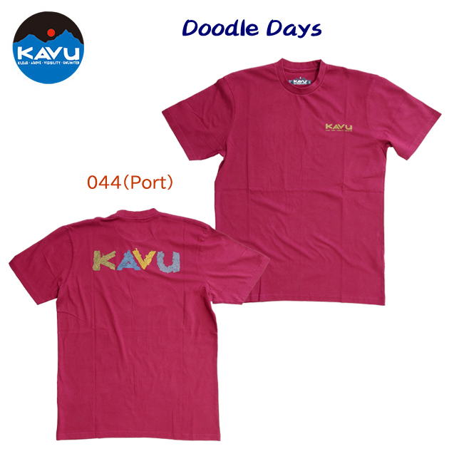 KAVU(カブー)/カブー/メンズウェア/Tシャツ/Tシャツ 24春夏NEW ドドゥルデイズ(メンズ/Tシャツ) 19811460(カラー:Port×サイズ:Sサイズ)