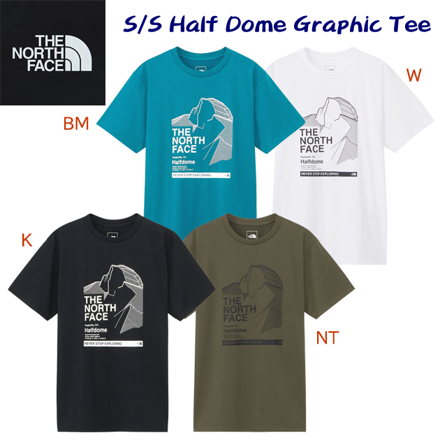 ノースフェイス/メンズウェア/Tシャツ 24春夏NEW S/Sハーフドームグラフィックティー(メンズ/Tシャツ) NT32484(カラー:NT×サイズ:Mサイズ)