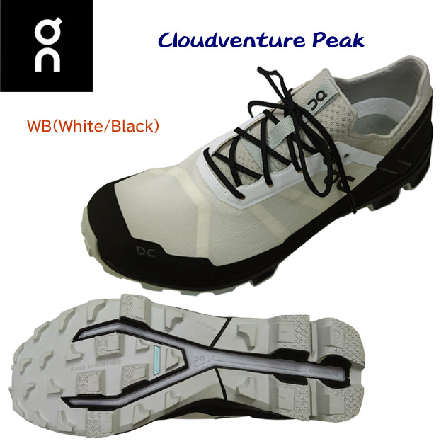 オン/レディースシューズ/ランニングシューズ/トレランシューズ Cloudventure Peak(ランニングシューズ/レディース) 3499848W カラー:WB(カラー:WHTBLK×サイズ:27.0cm)