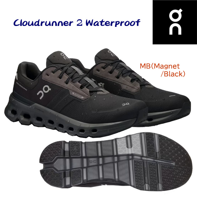 オン/メンズシューズ/ランニングシューズ Cloudrunner 2 Waterproof(メンズ/ランニングシューズ) 3ME10152130 カラー:MB(カラー:MagnetBlack×サイズ:28.0cm)