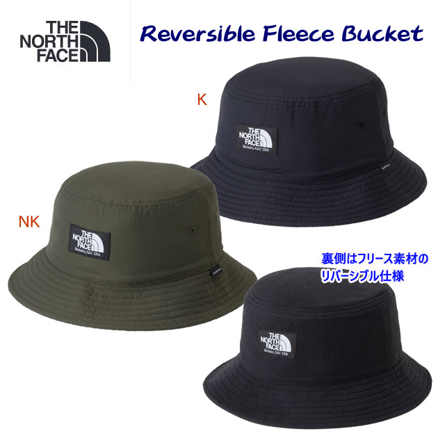 ノースフェイス/メンズ/レディース/キャップ/ハット 24秋冬NEW リバーシブルフリースバケットハット(ハット) NN42438(カラー:NK×サイズ:Lサイズ)